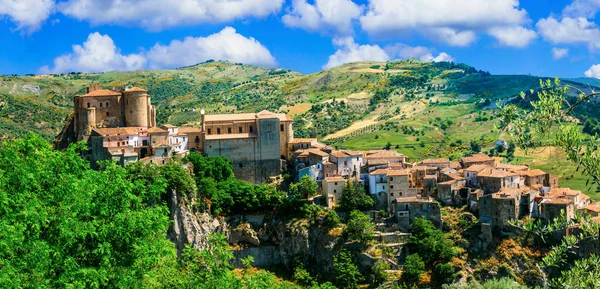 Pueblos Italianos Más Bellos Colina Medieval Borgo Oriolo Calabro Calabria — Foto de Stock