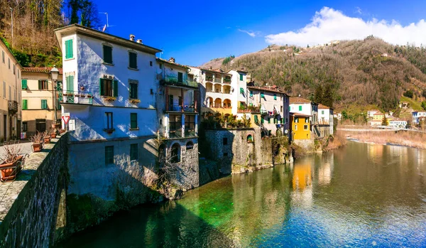 Traditional Villages Tuscany Bagni Lucca Famous His Hot Springs Termal — Stock Photo, Image