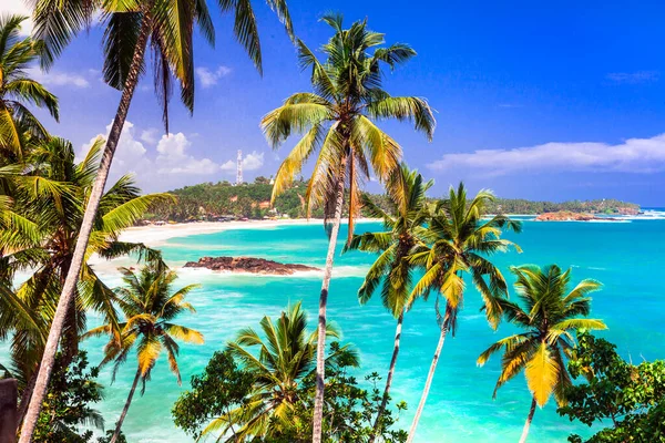 Exotic Tropical Hollidays Tranquil Beautiful Beaches Sri Lanka Island — Stock Photo, Image