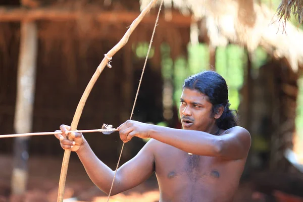 Mensen Van Het Bos Etnische Stam Vedda Sri Lanka Aboriginals — Stockfoto