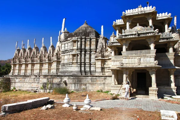 Храм Ранакпур Является Одним Крупнейших Наиболее Важных Храмов Джайнской Культуре — стоковое фото