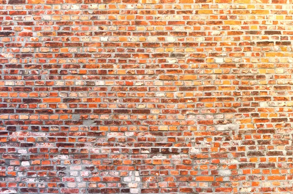 Muur Van Baksteen Rode Kleur — Stockfoto