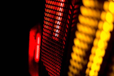 Soyut gece aydınlatma floresan lambalar