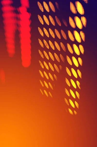 Abstract night lighting fluorescent lamps