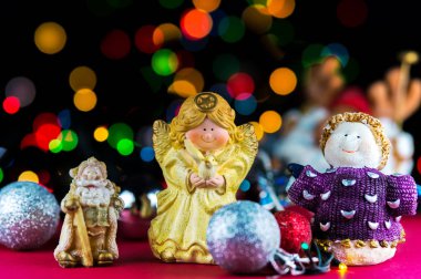 Seramik beyaz Noel meleği