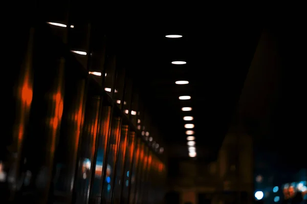 Lumières de ville nocturne — Photo
