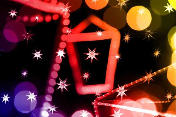 Night holiday lights — Stock Photo, Image