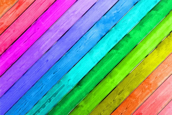 Sfondo in legno da tavole di un colore diverso — Foto Stock