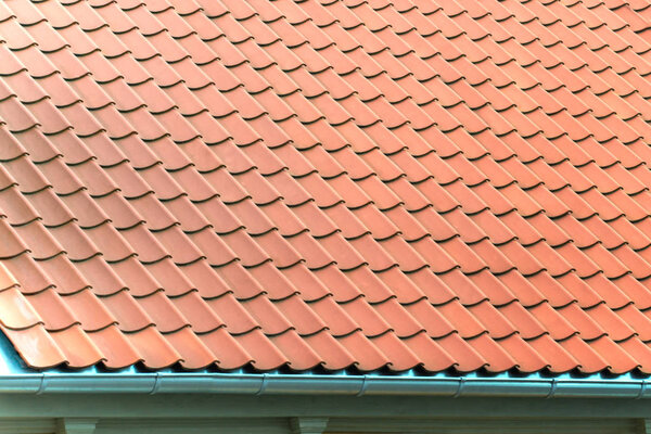 Roof tiles red