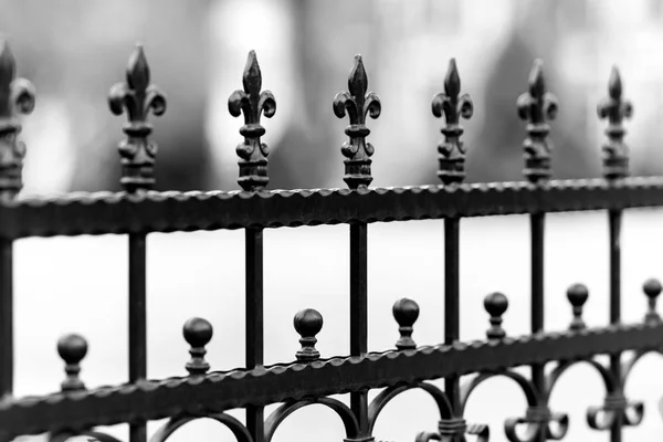 금속 단 철 울타리 — 스톡 사진