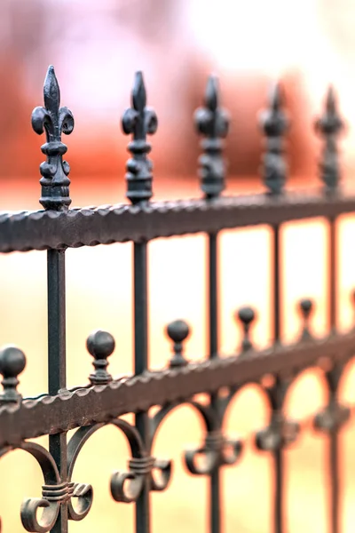 Kovové kované plot — Stock fotografie