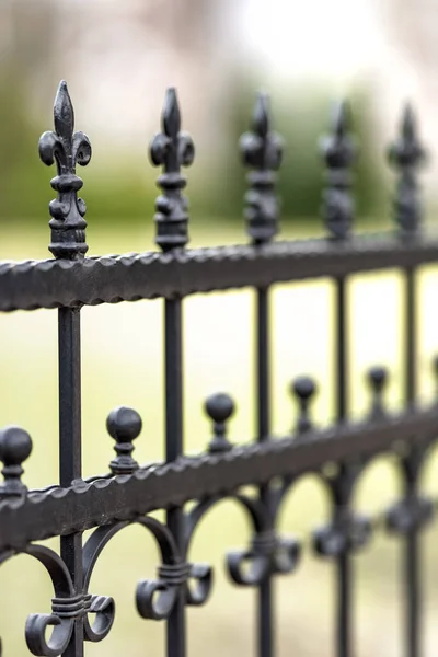 Kovové kované plot — Stock fotografie
