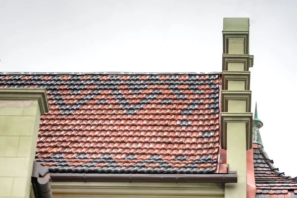 지붕 타일 레드 — 스톡 사진