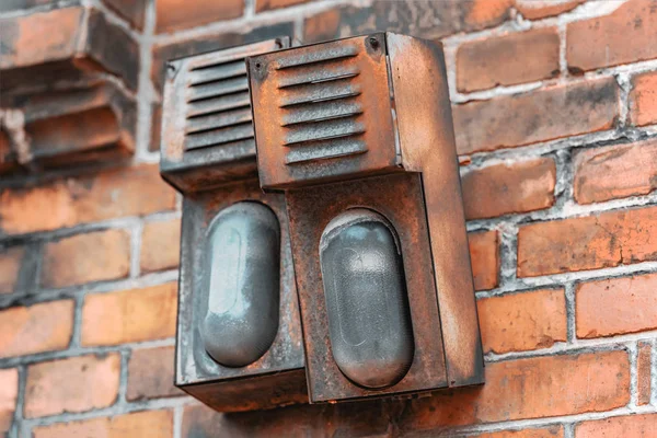 Old rusty street alarm — Stock Photo, Image