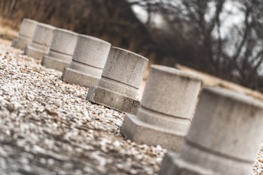 Park için beton çit