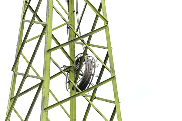 Rezavý věže vysokého napětí — Stock fotografie