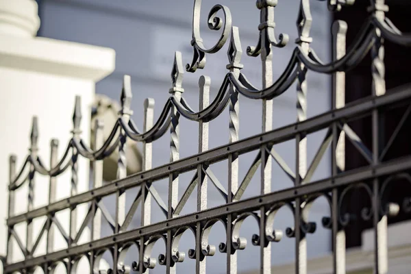 The new metal fence — Stock Photo, Image