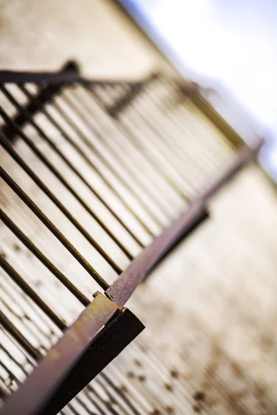 Fire, Metal, rusty stairs