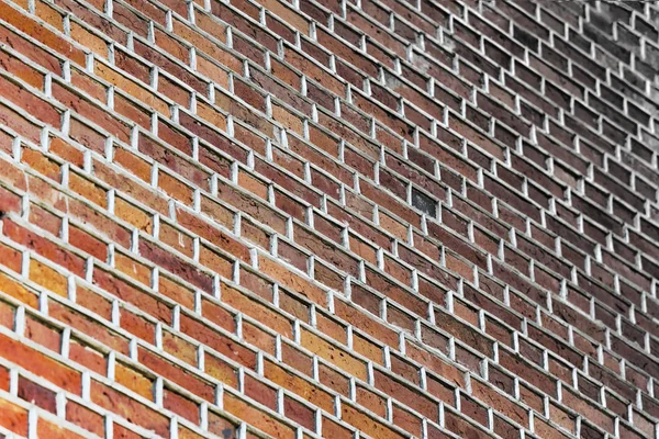 Czysta ceglana ściana ze starej cegły — Zdjęcie stockowe