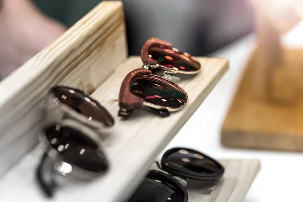 Sunglasses on the shelf — Stock Photo, Image