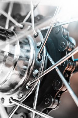 Bisiklet zincir arka tekerlek ile Sprocket