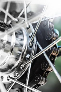 Bisiklet zincir arka tekerlek ile Sprocket