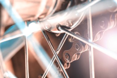 Bisiklet zincir arka tekerlek ile Sprocket