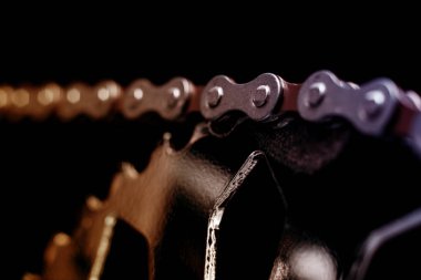 Metal koyu Bisiklet zinciri