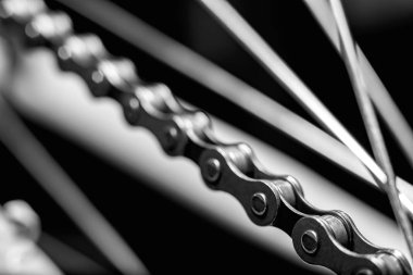 Metal koyu Bisiklet zinciri