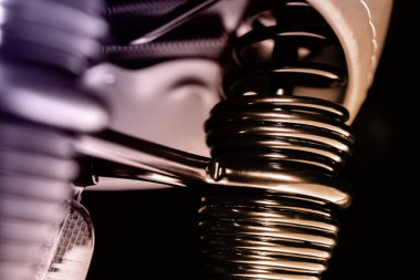 Siyah Bisiklet koltuk yaylar