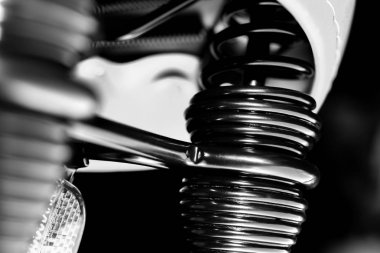 Siyah Bisiklet koltuk yaylar