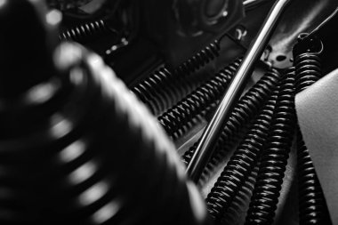 Siyah Bisiklet koltuk yaylar