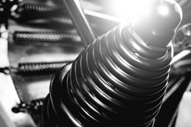 Siyah Bisiklet koltuk yaylar