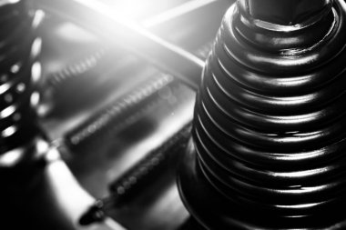 Siyah Bisiklet koltuk yaylar