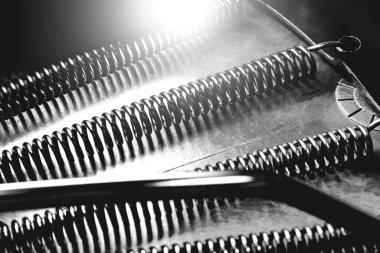 Siyah Bisiklet koltuk yaylar