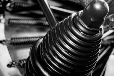 Siyah Bisiklet koltuk yaylar