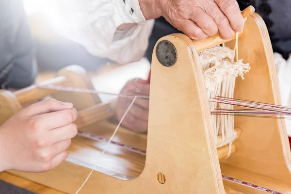 Traditionelle Webmaschine — Stockfoto