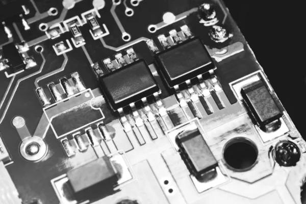 Un microchip de primer plano —  Fotos de Stock