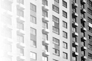 Çok katlı beton apartman