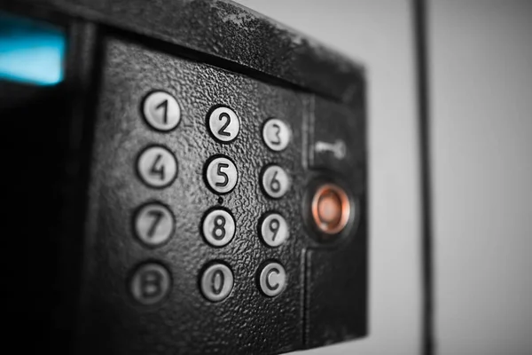 Intercom with round buttons — Stock Photo, Image