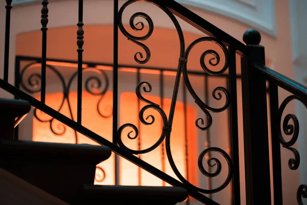 Forged metal railing — Stock Photo, Image