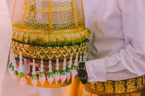 Tradição Casamento Tailandesa Procissão Dos Pais Noivo — Fotografia de Stock