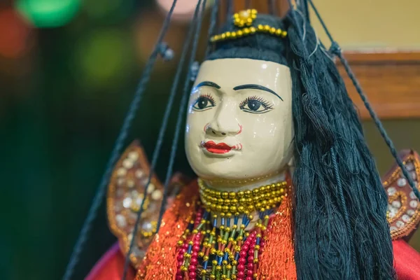 Traditional Handicraft Puppets Sale Ancient Pagoda Bagan Myanmar — Stock Photo, Image