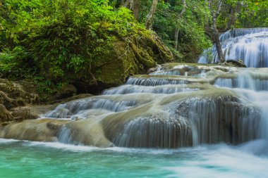 Kanchanaburi, Tayland için Erawan şelale güzel sahne.