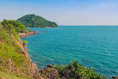 Chanthaburi Nang Phaya Hill Manzara Noktası güzel sahne, Tayland.