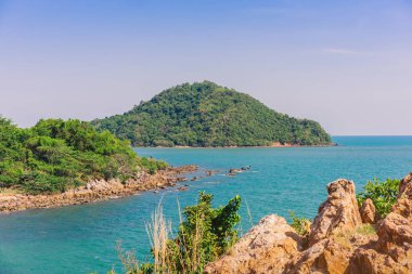 Chanthaburi Nang Phaya Hill Manzara Noktası güzel sahne, Tayland.