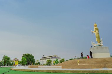 Kanchanaburi Tayland - 5 Nisan : Mae Klong Barajı Akşam sahne 