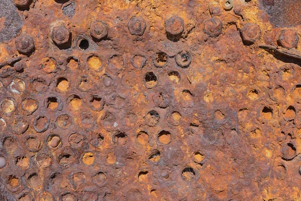 Oud Geroest Staal Voor Gebruik Als Een Achtergrondstructuur — Stockfoto