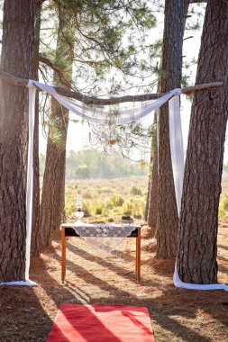 Romantik açık evlilik töreni kurmak