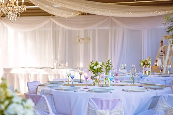 Wedding Reception Set Up To A Decorating Theme